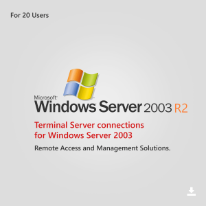 Windows Server 2003 R2 User CAL 
