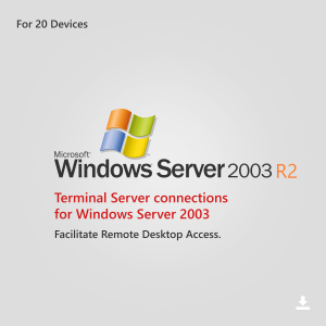 Windows Server 2003 R2 Device CAL